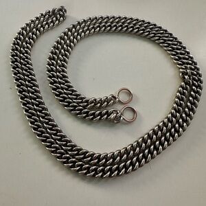 Marla Aaron Heavy Curb chain necklace.